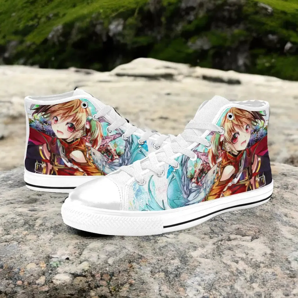 Sword Art Online Silica Shoes High Top Sneakers for Kids and Adults