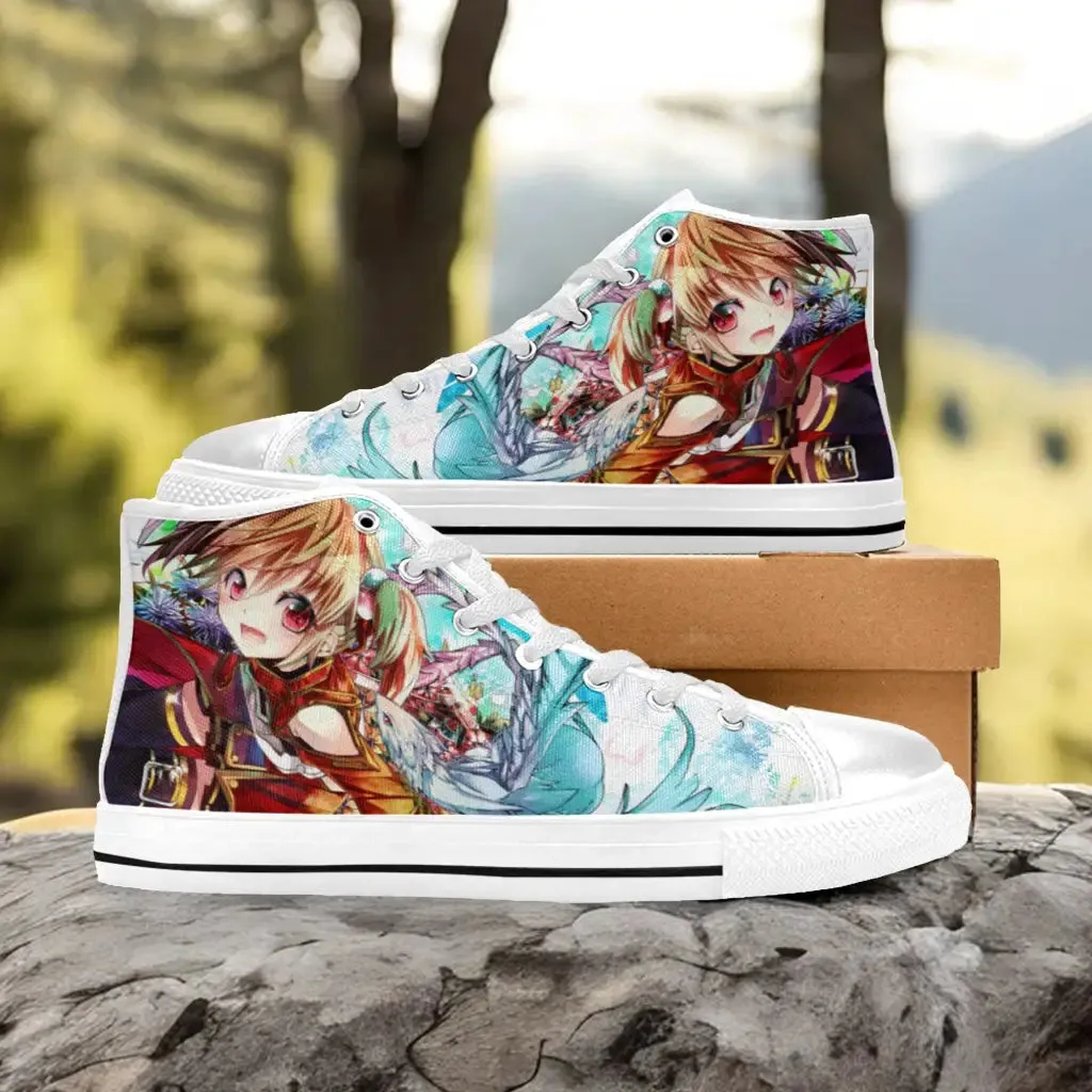 Sword Art Online Silica Shoes High Top Sneakers for Kids and Adults