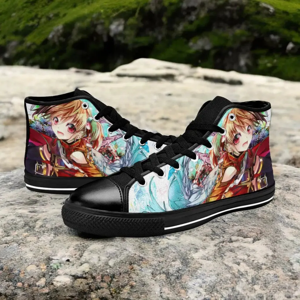 Sword Art Online Silica Shoes High Top Sneakers for Kids and Adults