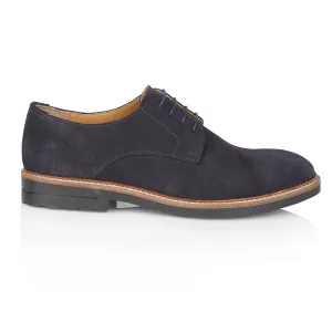 Sydenham Suede Leather Smart Casual Brogue Shoe - Navy