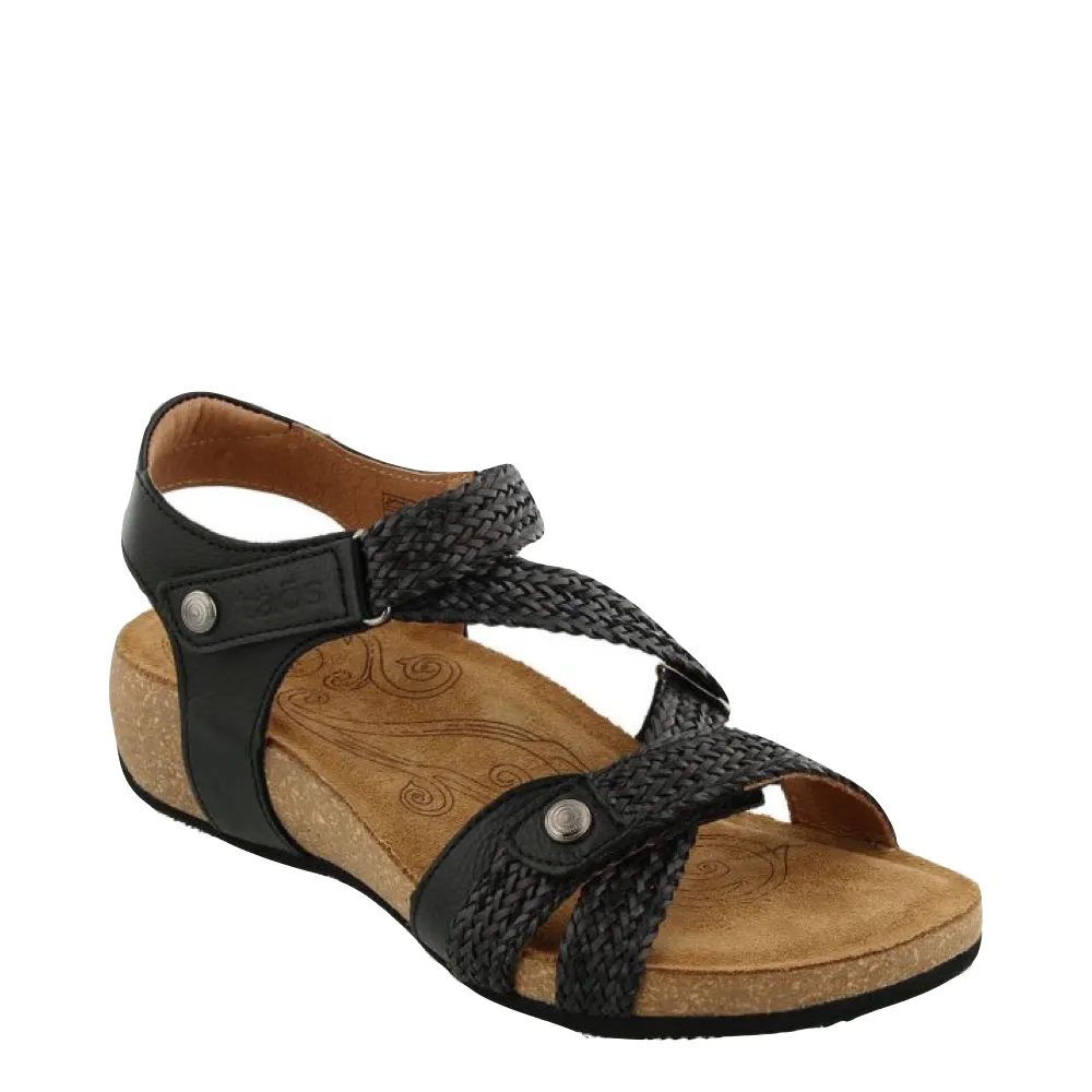 Taos Women's Trulie Strap Sandal in Black