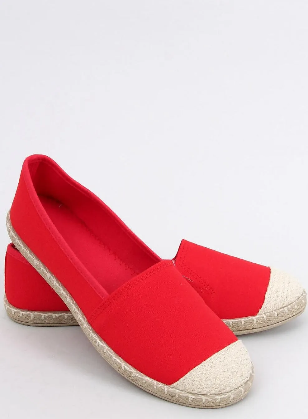 TEEK - Red Flat Espadrille Loafer Shoes