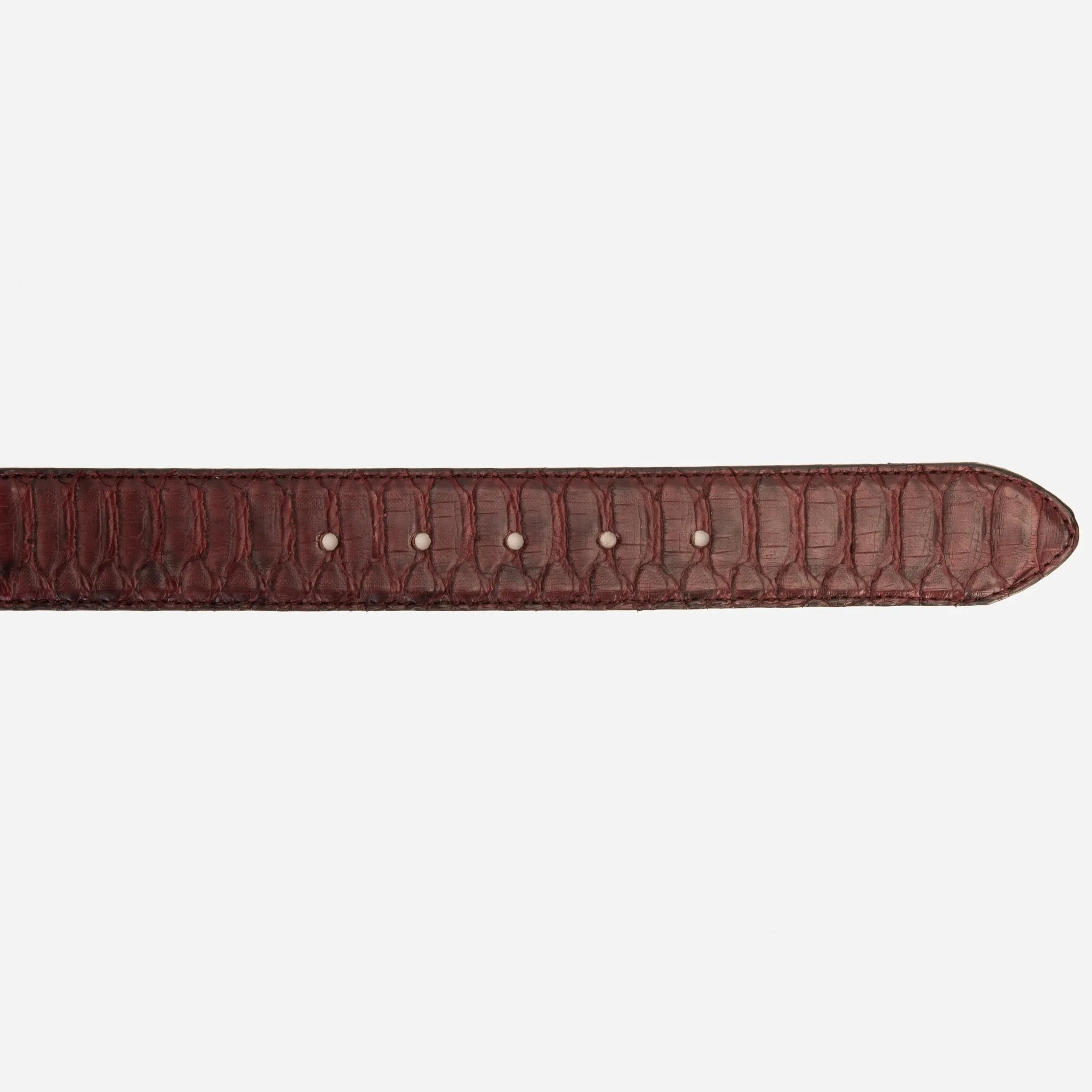 The Boss Burgundy python Sneak  Leather Leather Belt