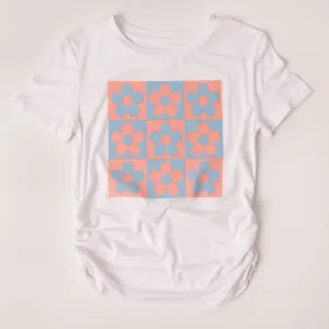 Tic Tac Daisy Rouched Tee