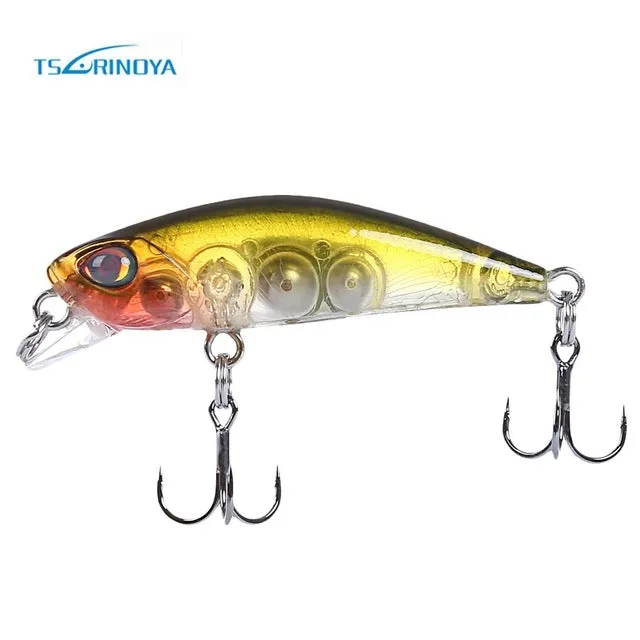 TSURINOYA DW29 Outdoor 42MM Fishing Lure Soft Baits  Hard Fishing Lure Crank Bait 10 Colors Fish Lures 3D Eyes Lures