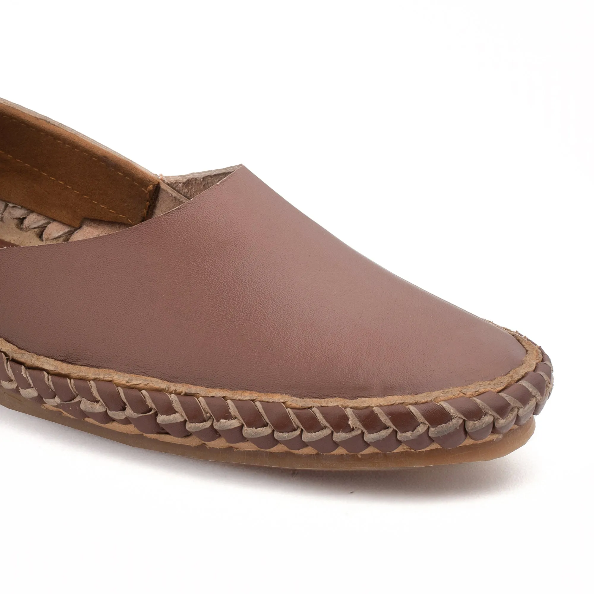 Umber - Kolhapuri Bantu Leather Loafer for Women