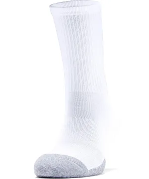 White/White/Steel - HeatGear® crews (pack of 3 pairs)