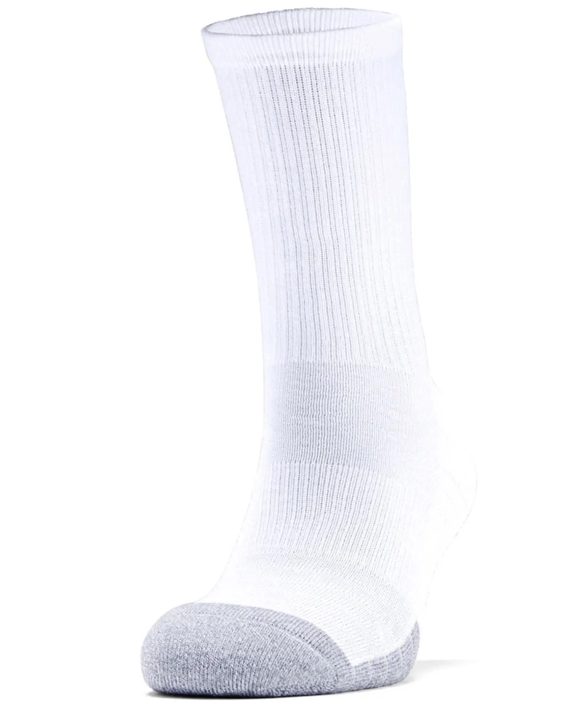 White/White/Steel - HeatGear® crews (pack of 3 pairs)