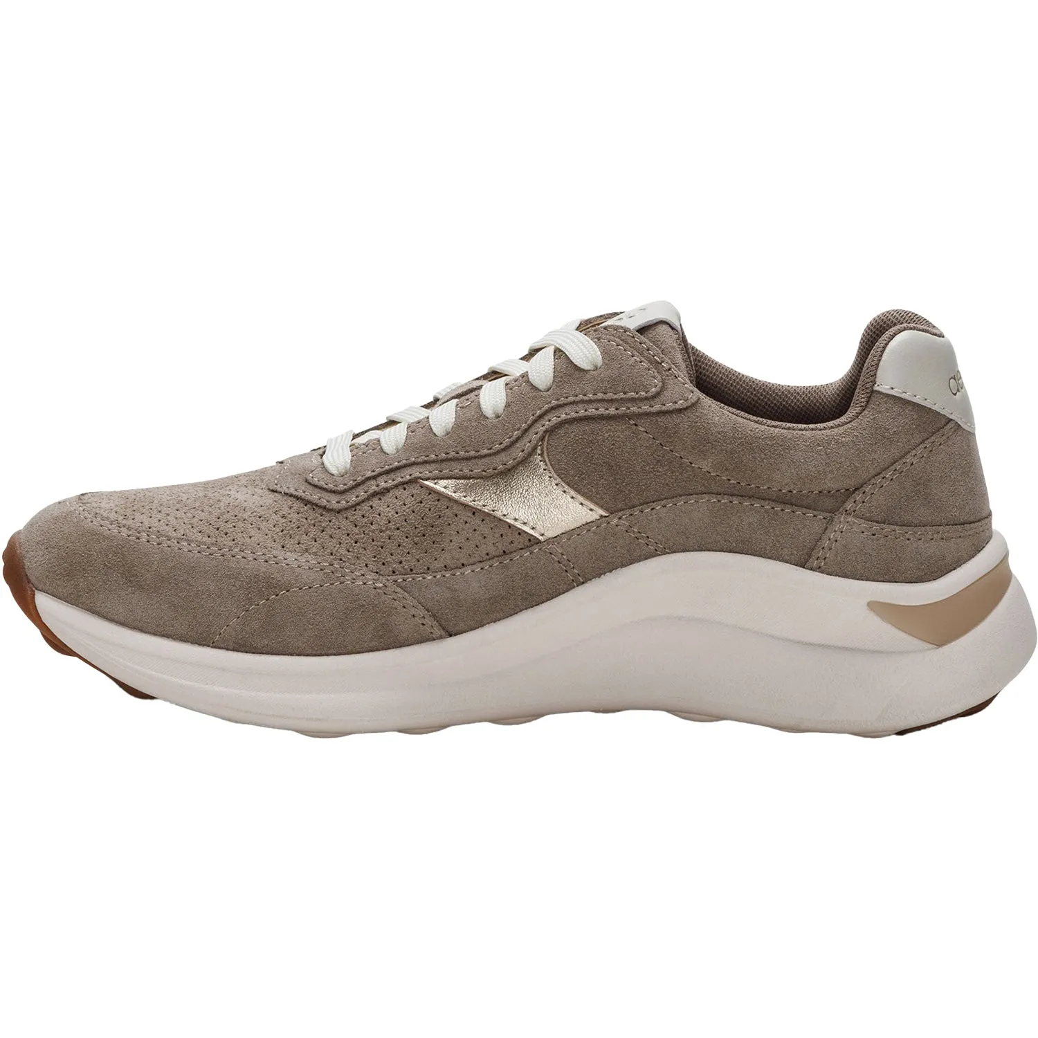 Women's Aetrex Emily Taupe Suede