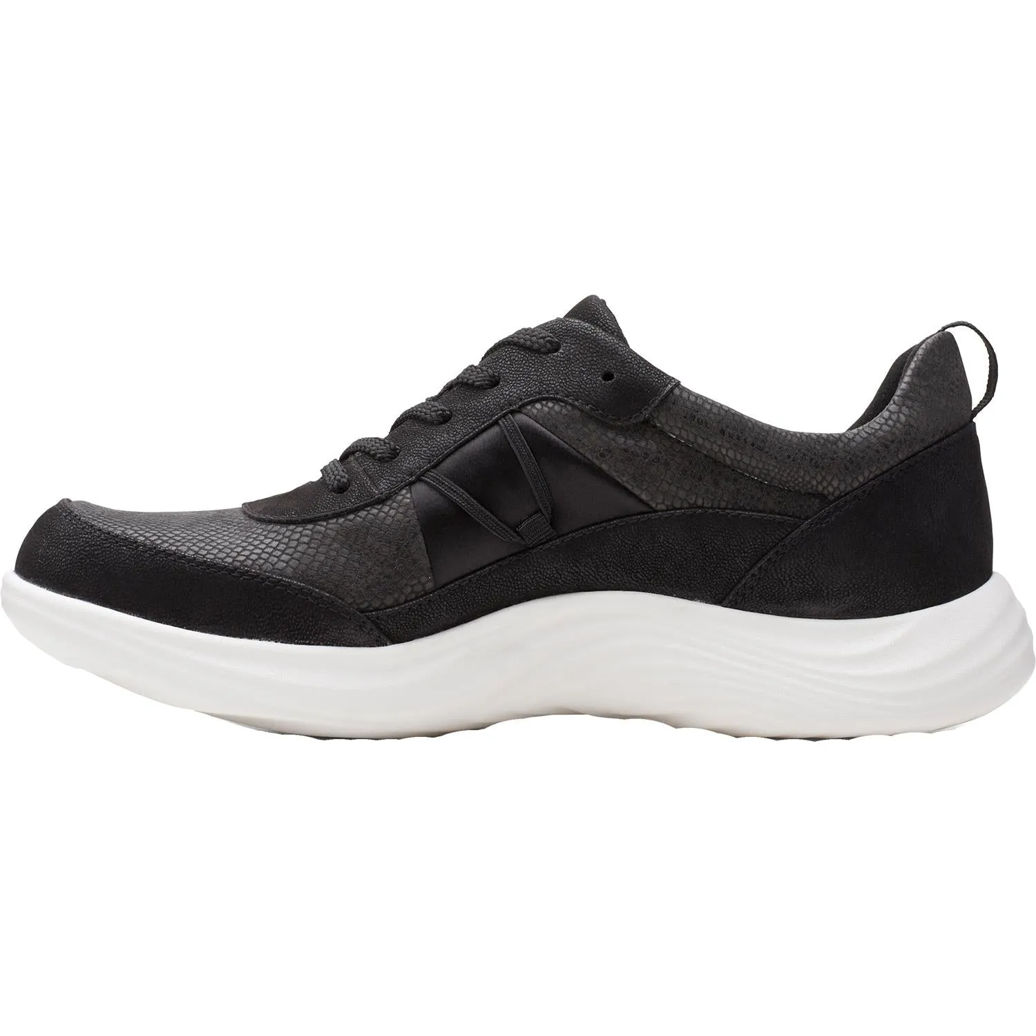 Women's Clarks Cloudsteppers Lulu Walk Black Fabric