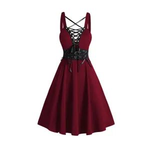 Womens Gothic Dress Lace