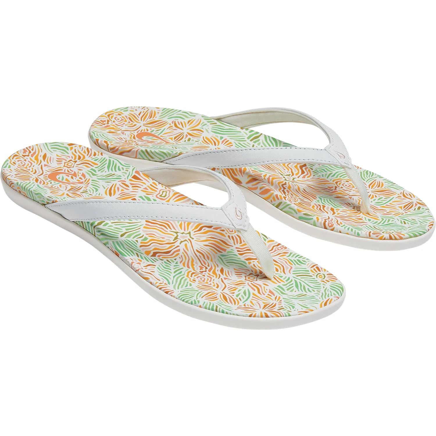 Women's OluKai Ho'opio Hau White/Hau Synthetic