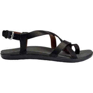 Women's OluKai Upena Black Leather