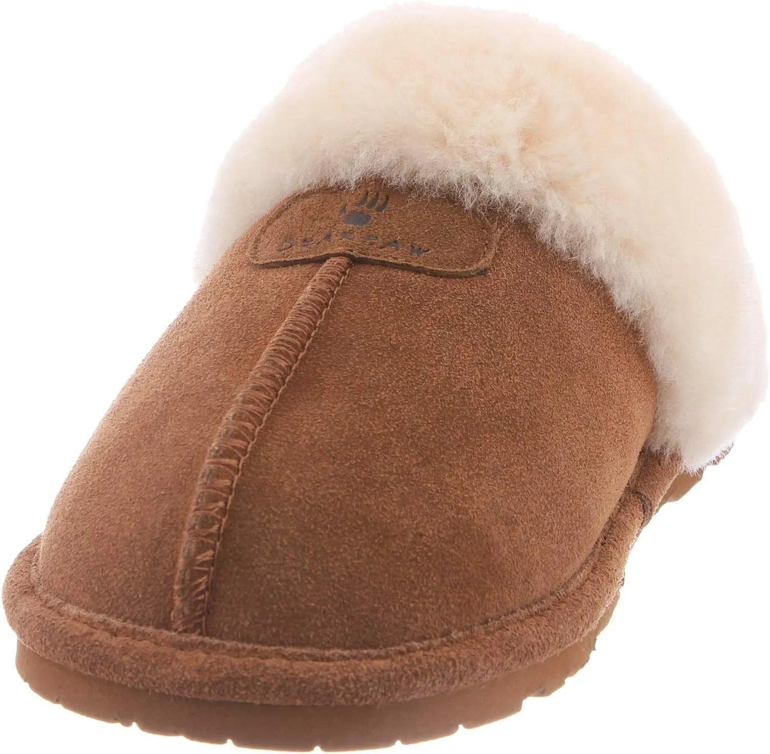 Women's Shoes Bearpaw LOKI II Scuff Suede Slippers 671W HICKORY