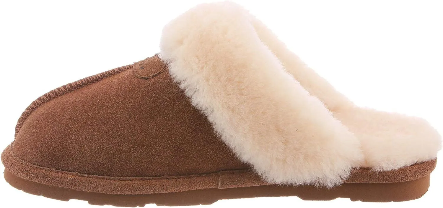 Women's Shoes Bearpaw LOKI II Scuff Suede Slippers 671W HICKORY