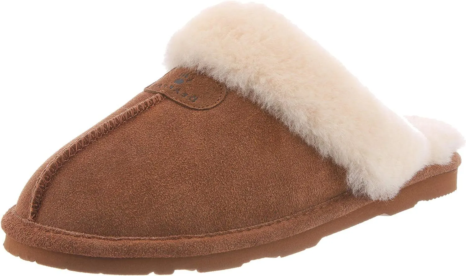 Women's Shoes Bearpaw LOKI II Scuff Suede Slippers 671W HICKORY