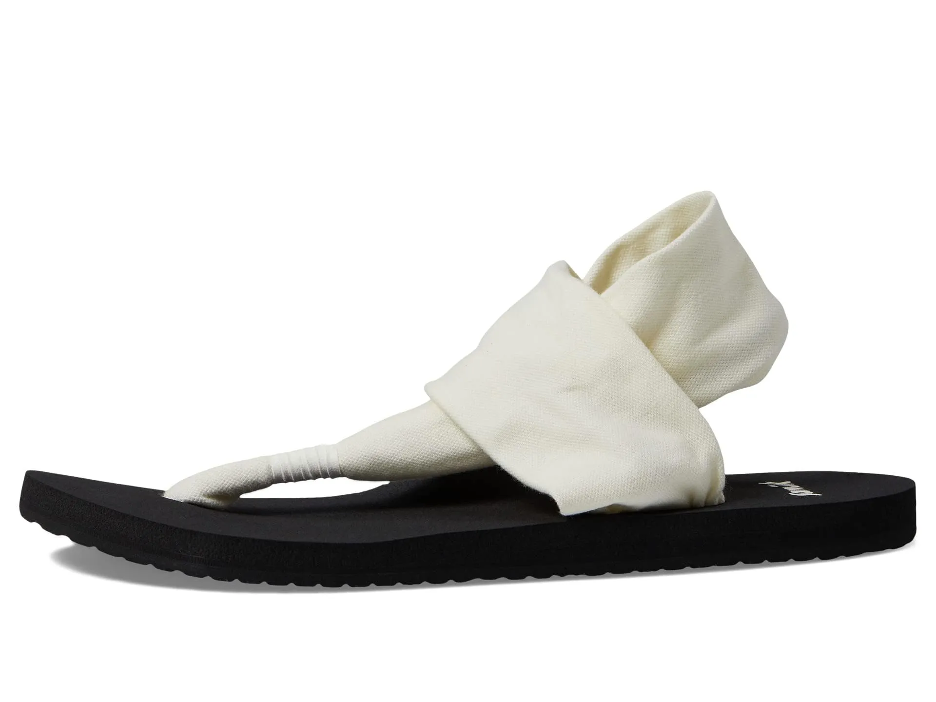 Women's Shoes Sanuk SLING SOFT TOP Casual Knit Sandals 1124153 WHITE / BLACK