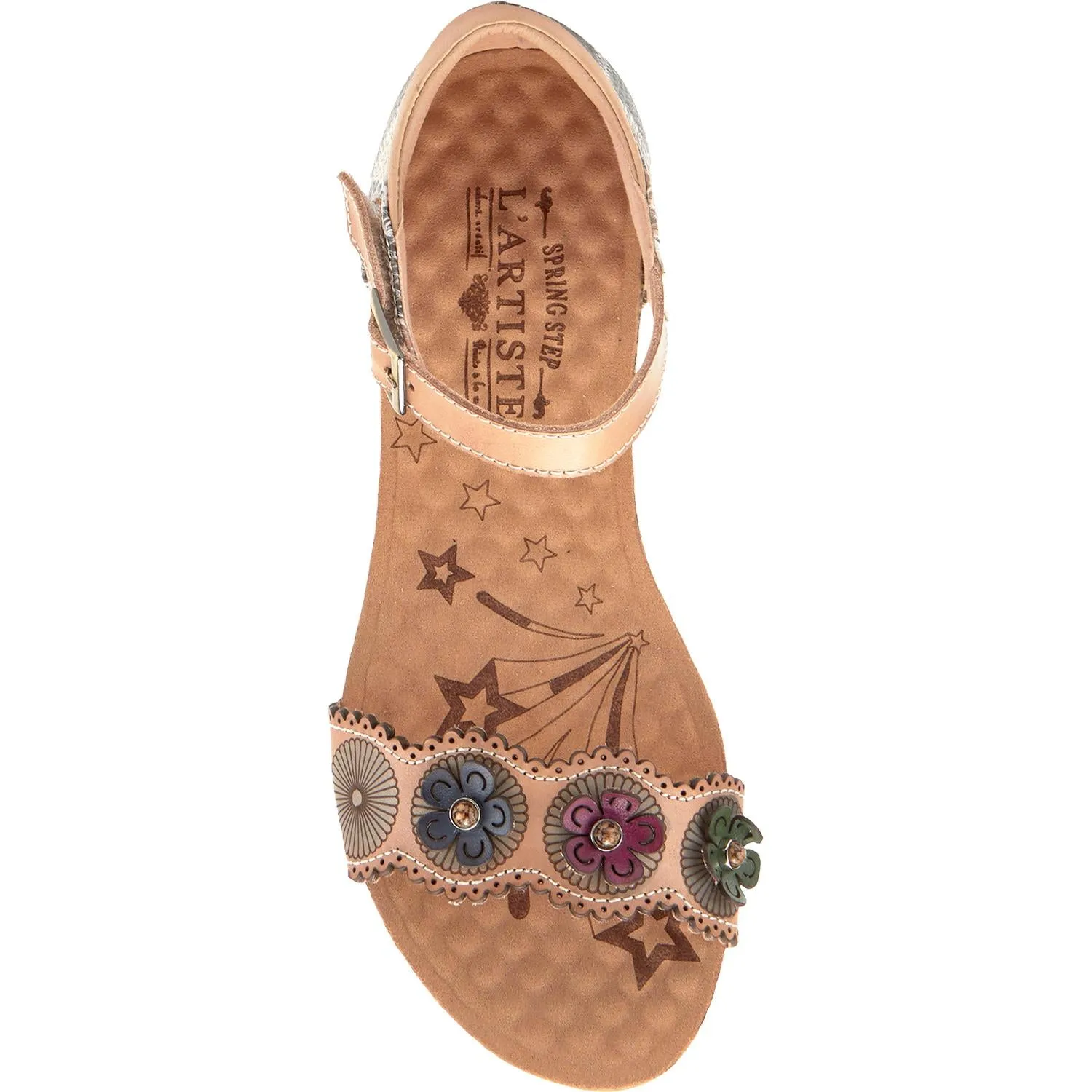 Women's Spring Step Meliza Tan Multi Leather