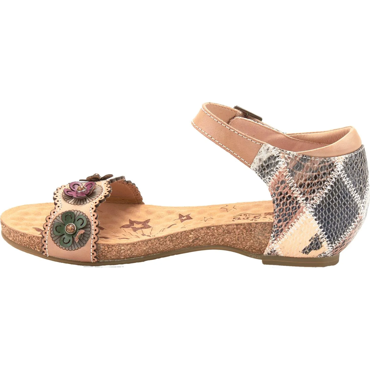 Women's Spring Step Meliza Tan Multi Leather