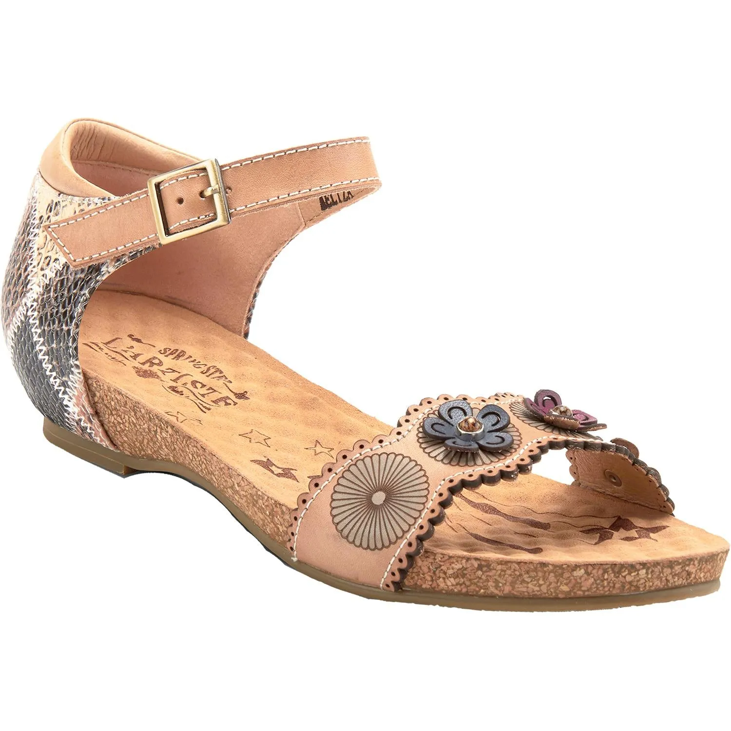 Women's Spring Step Meliza Tan Multi Leather