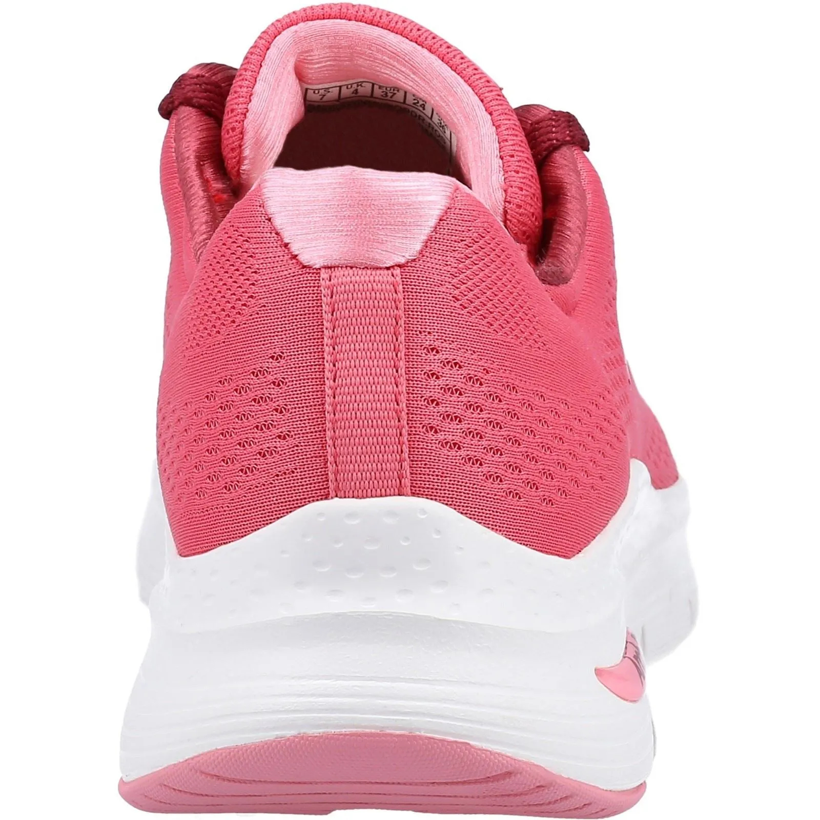 Women's Wide Fit Skechers 149057 Unny Outlook Sports Trainers - Rose