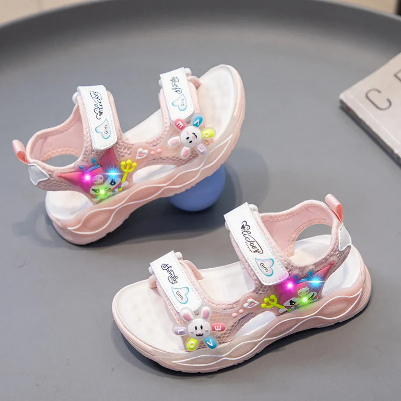 xiangtuibao  Girls' Fashion Sports Sandals Velcro Open Toe